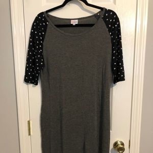 LuLaRoe - Vintage Julia Dress Black & White Hearts